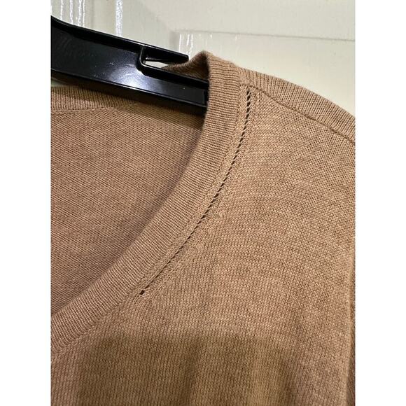 Talbots Women's Brown Metallic Charming Crew Neck Cardigan Sweater Size XL - Picture 5 of 7